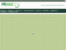 Tablet Screenshot of pramec-srl.com